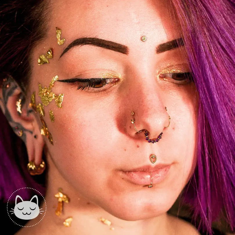 BVLA - Sophie Tear - Diamant blanc et or blanc - Kawaii Place piercing