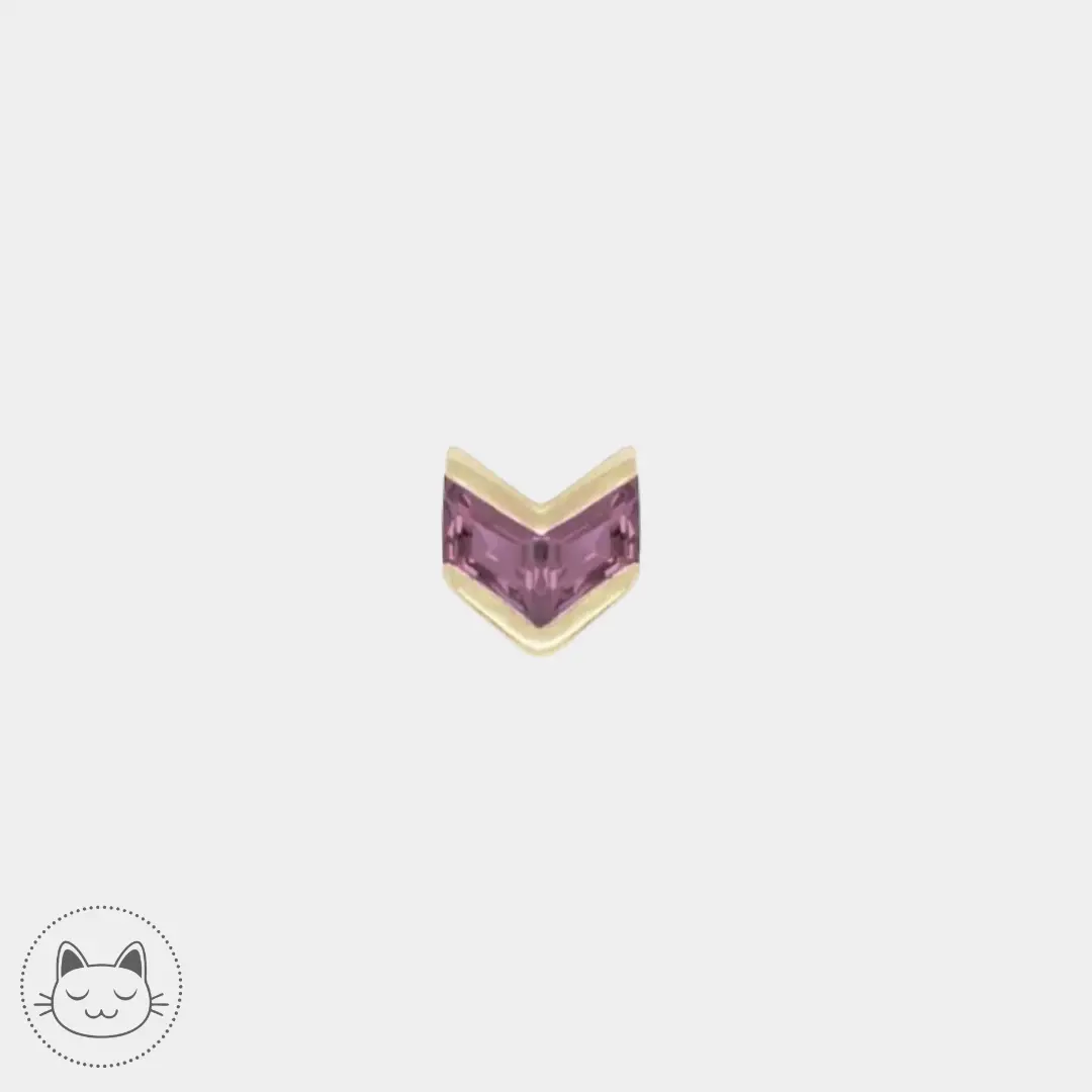 Buddha Jewelry - Vande - Améthyste Kawaii Place piercing