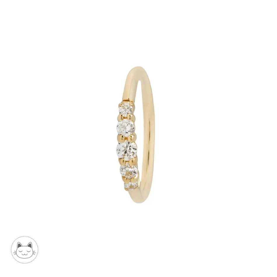 Buddha Jewelry - Brigitte CZ - Swarovski - Kawaii Place piercing