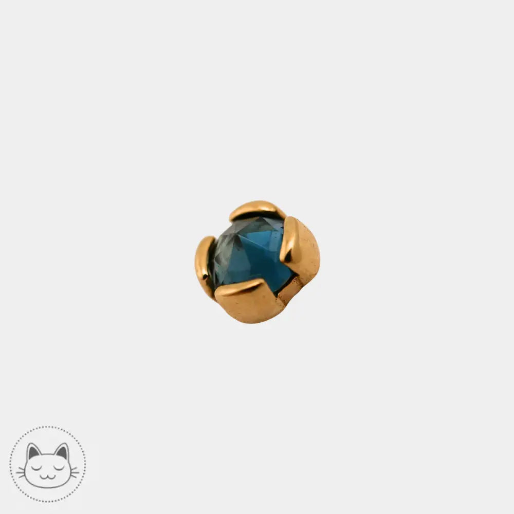 Buddha Jewelry - Peekaboo - Aquamarine Kawaii Place piercing