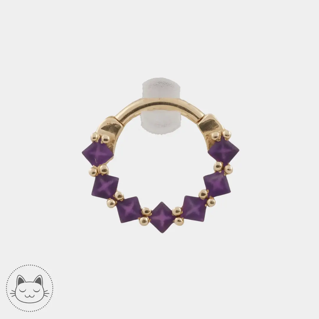 BVLA - Tiffany - Améthystes sablées - Kawaii Place piercing