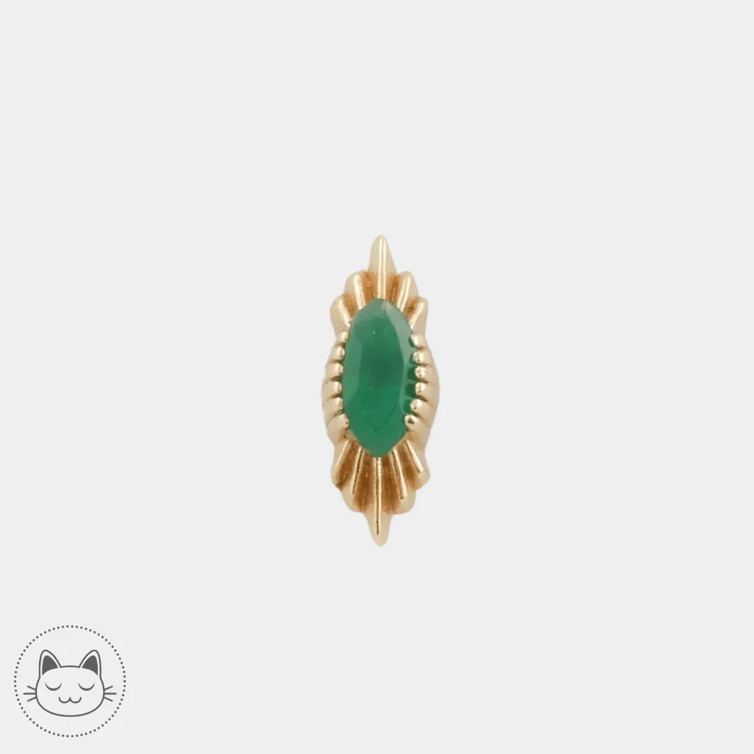 Sacred Symbols - S067 - Chrysoprase - Kawaii Place piercing