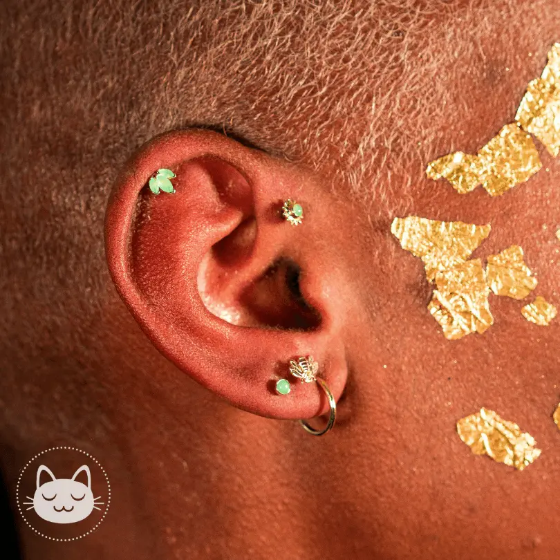 BVLA - Mini Ag - Zircons et Opale - Kawaii Place piercing