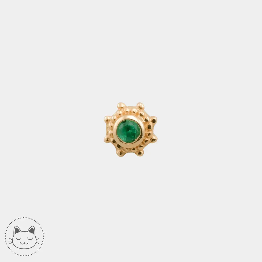 Naga - Galileo - Or jaune et Émeraude - Kawaii Place piercing