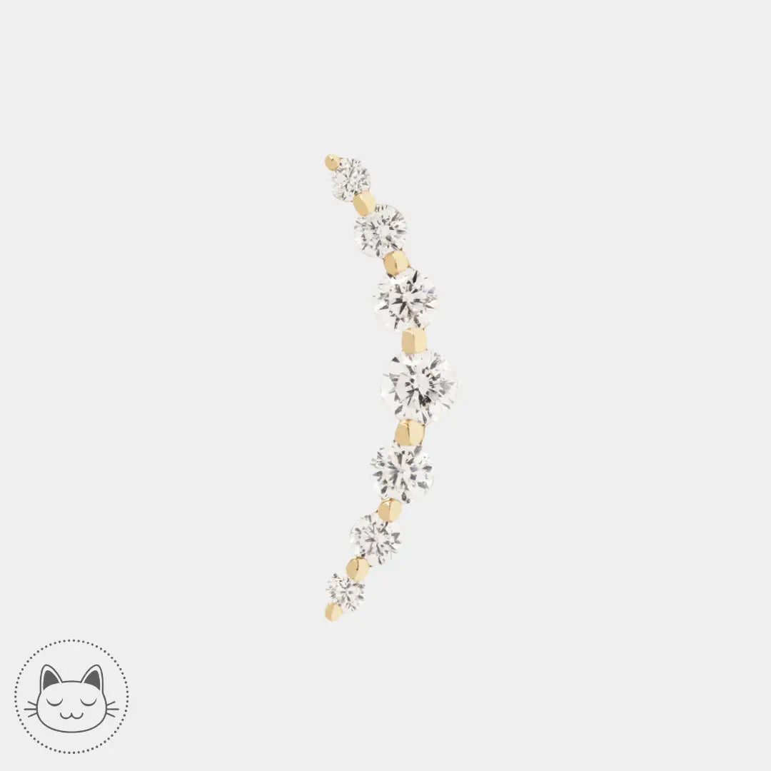 Buddha Jewelry - Everlasting - Zircons. Kawaii Place piercing