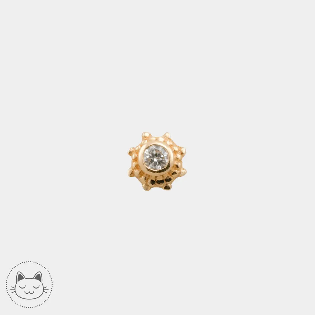 Naga - Galileo - Or jaune et Diamant blanc - Kawaii Place piercing