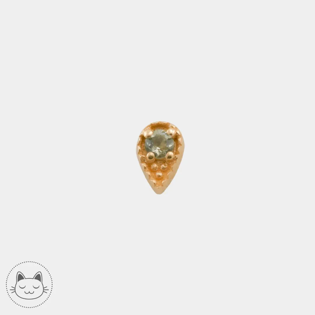 Naga - Diatore - Or jaune et Amazonite - Kawaii Place piercing