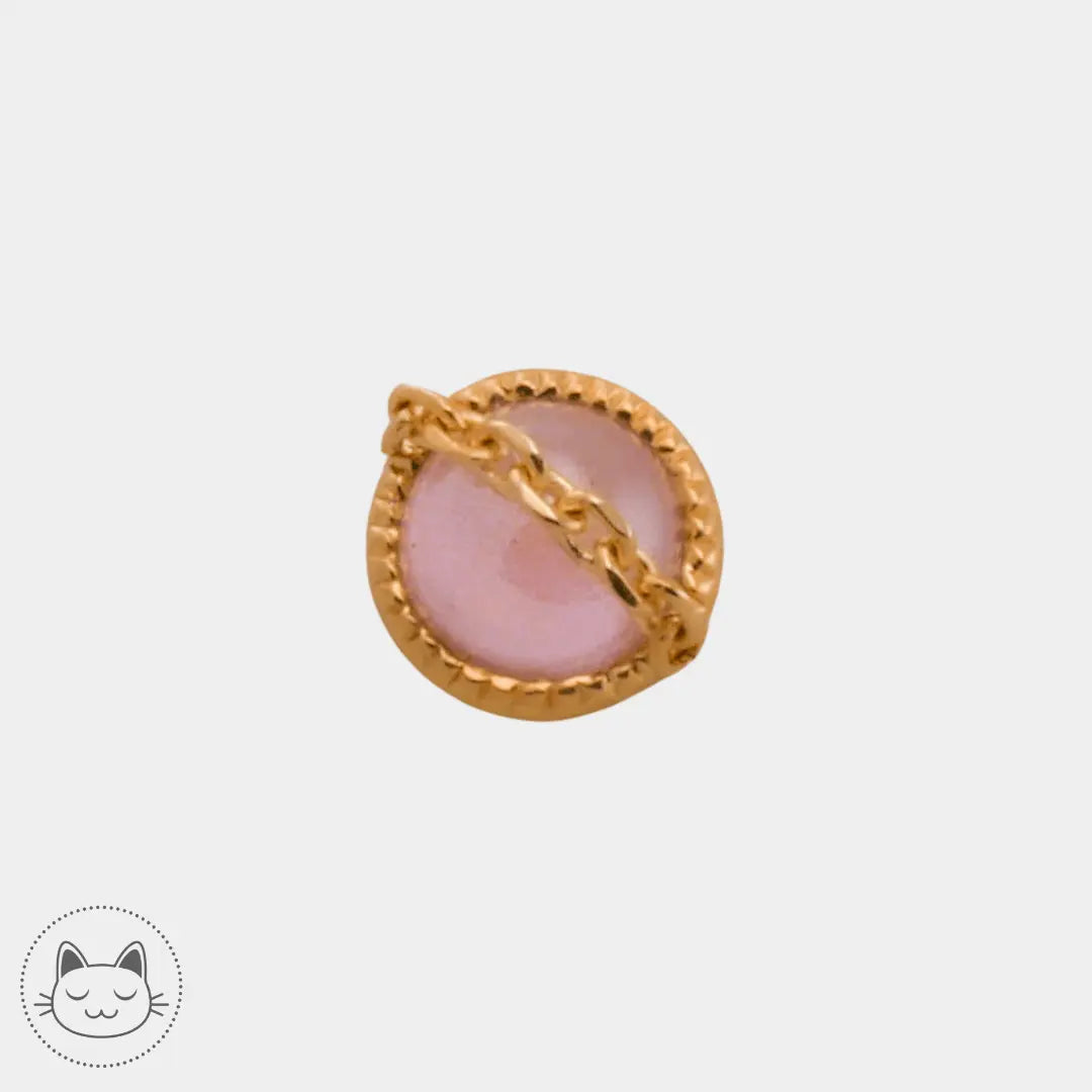 Auris- Cabochon "Elemence"- Rhodochrosite - Kawaii Place piercing