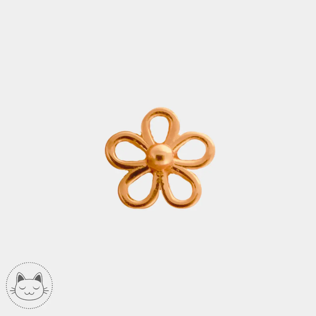 BVLA - Loopy Flower - Or Jaune, blanc ou rose Kawaii Place piercing
