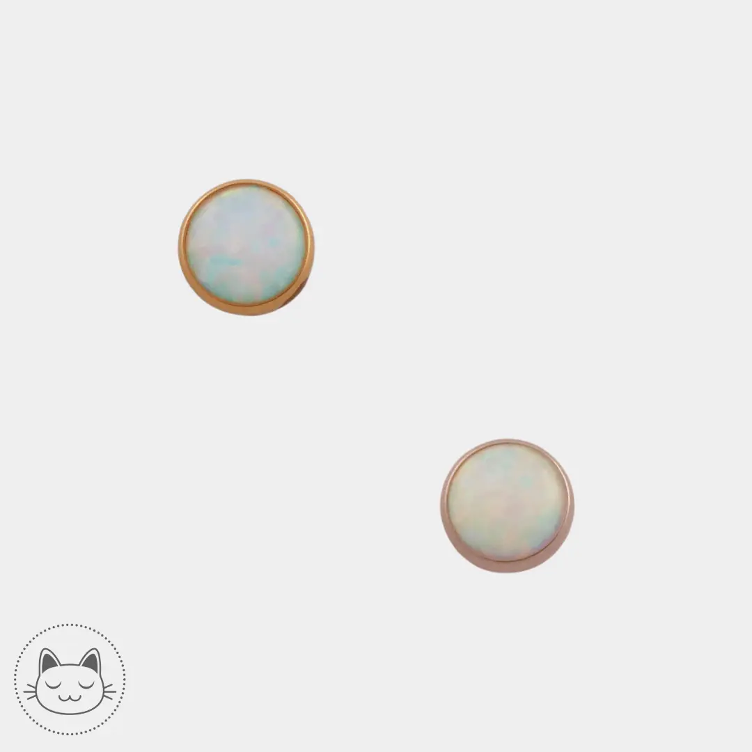 NeoMetal - Cabochon - Opaline 5 mm - Kawaii Place piercing