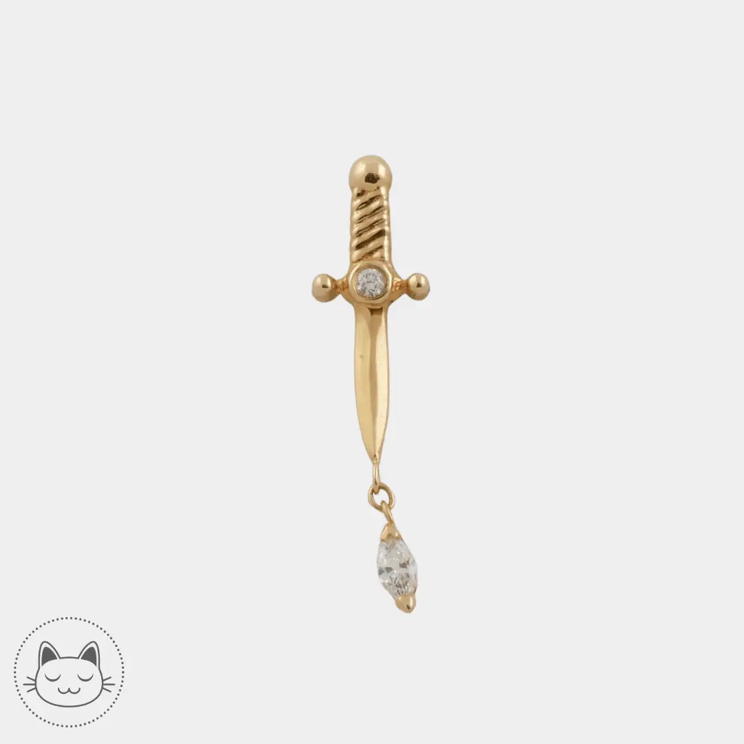 BVLA - Kiss Of Death - Diamants blancs - Kawaii Place piercing