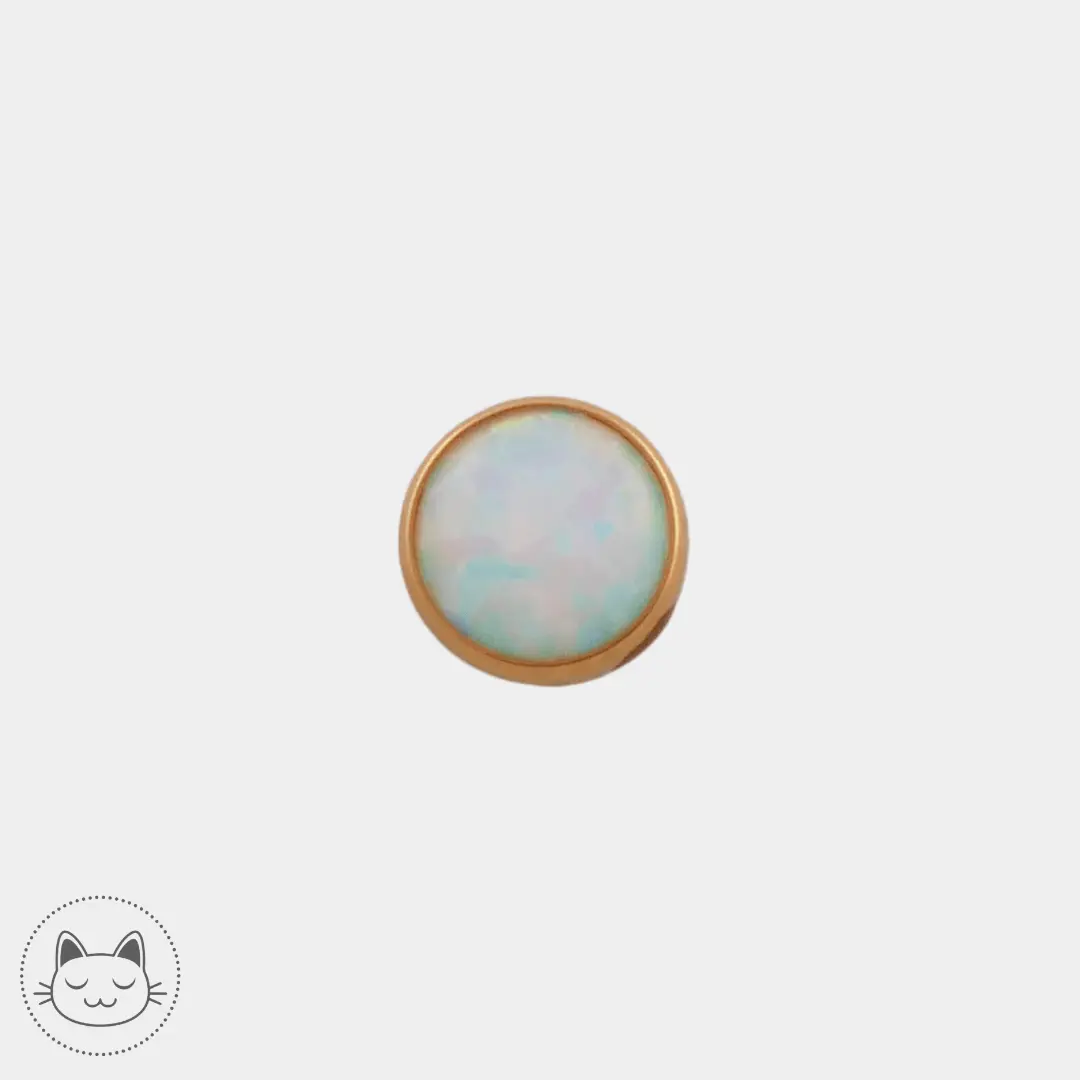 NeoMetal - Cabochon - Opaline 5 mm - Kawaii Place piercing
