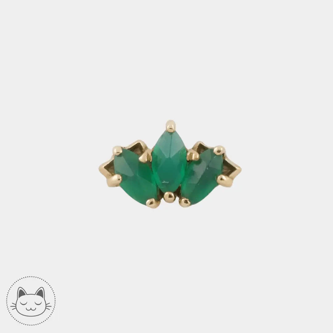 Sacred Symbols - S001 - Chrysoprase - Kawaii Place piercing
