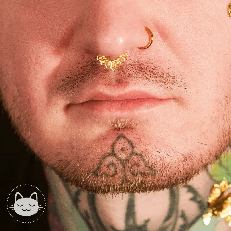 Naga - Clicker NG04 - Or blanc - Kawaii Place piercing