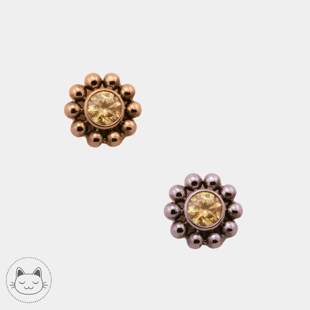 LeRoi - 11ht10 - Zircon jaune Kawaii Place piercing