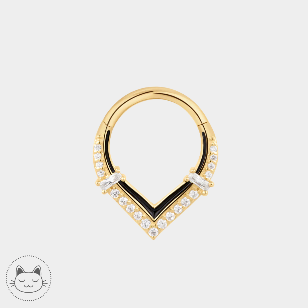 Buddha Jewelry - Uprise - Or jaune, Enamel et zircons.
