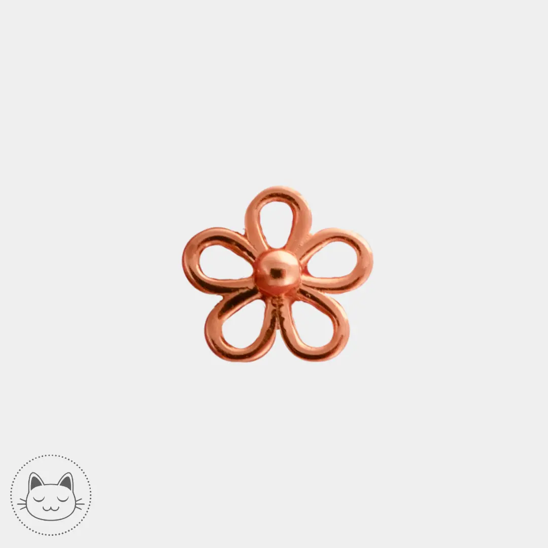 BVLA - Loopy Flower - Or Jaune, blanc ou rose Kawaii Place piercing