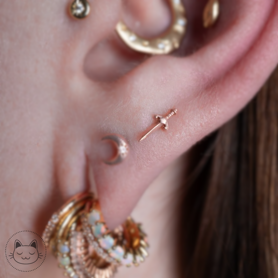 Buddha Jewelry - Blade - Or jaune Kawaii Place piercing