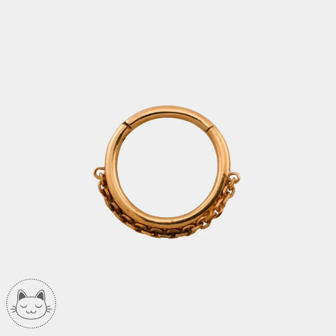 Auris- Anneau avec chaîne - Kawaii Place piercing