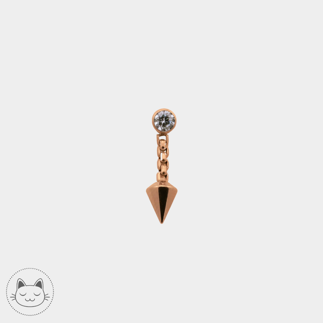 NeoMetal - Prong Drop - Champagne Zircon