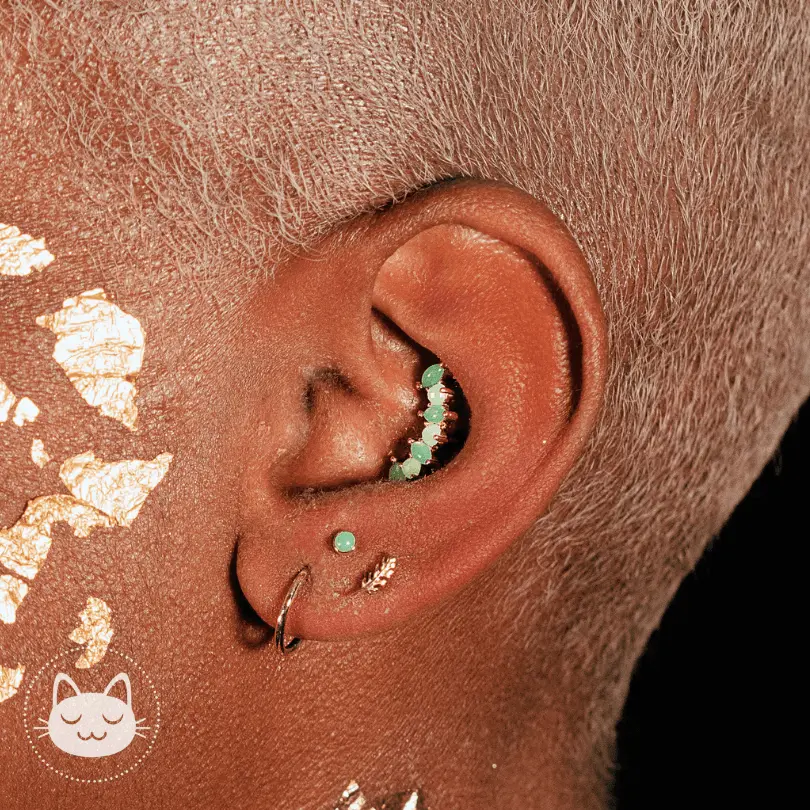 BVLA - Sara - Chrysoprases - Kawaii Place piercing