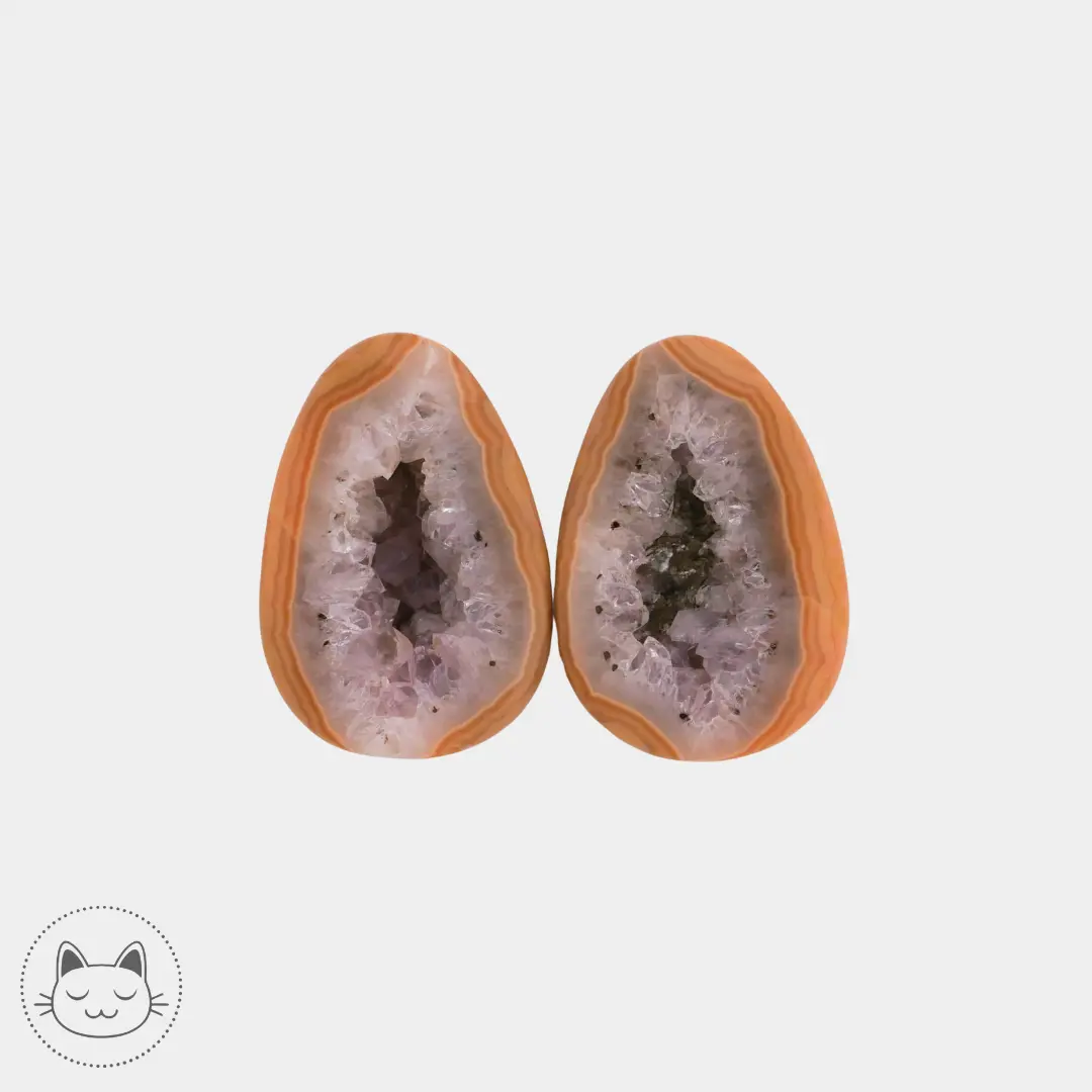 Paire de plugs en cristal de roche - Kawaii Place piercing