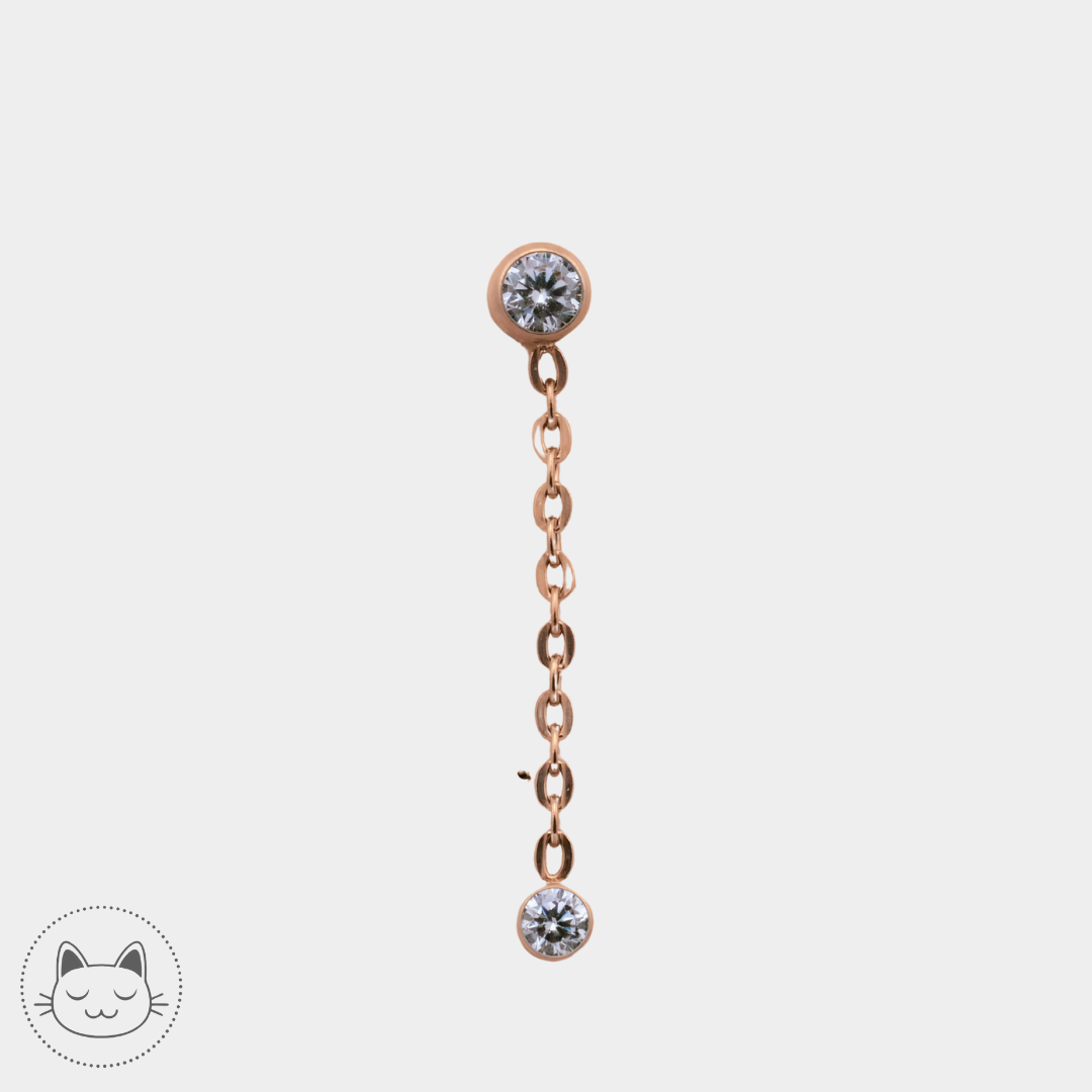NeoMetal - Prong Drop - Champagne Zircon
