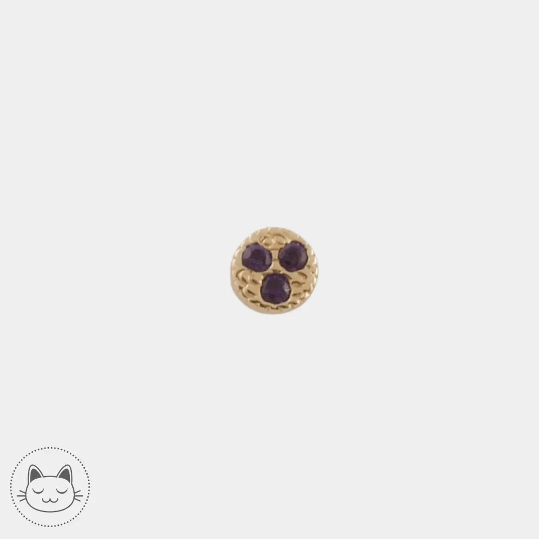 BVLA - Pave Circle - Diamants noirs - Kawaii Place piercing