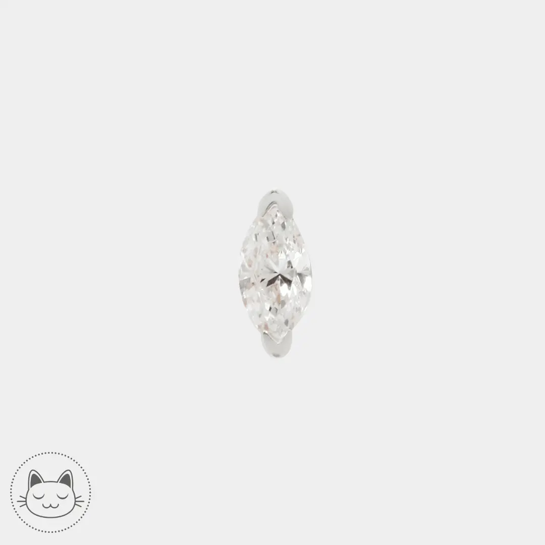 Buddha Jewelry - Zuri - Zircon blanc - Kawaii Place piercing