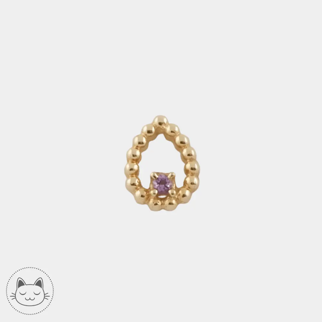BVLA - Sophie Tear - Améthyste - Kawaii Place piercing