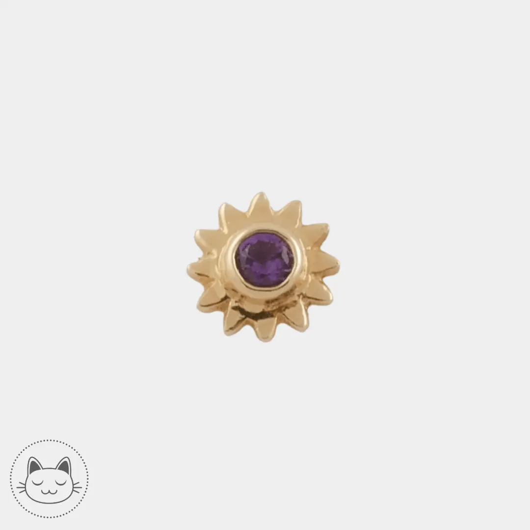 BVLA - Sun - Améthyste - Kawaii Place piercing