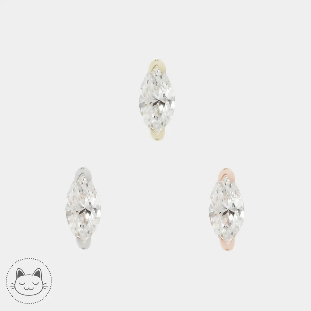 Buddha Jewelry - Zuri - Zircon blanc - Kawaii Place piercing