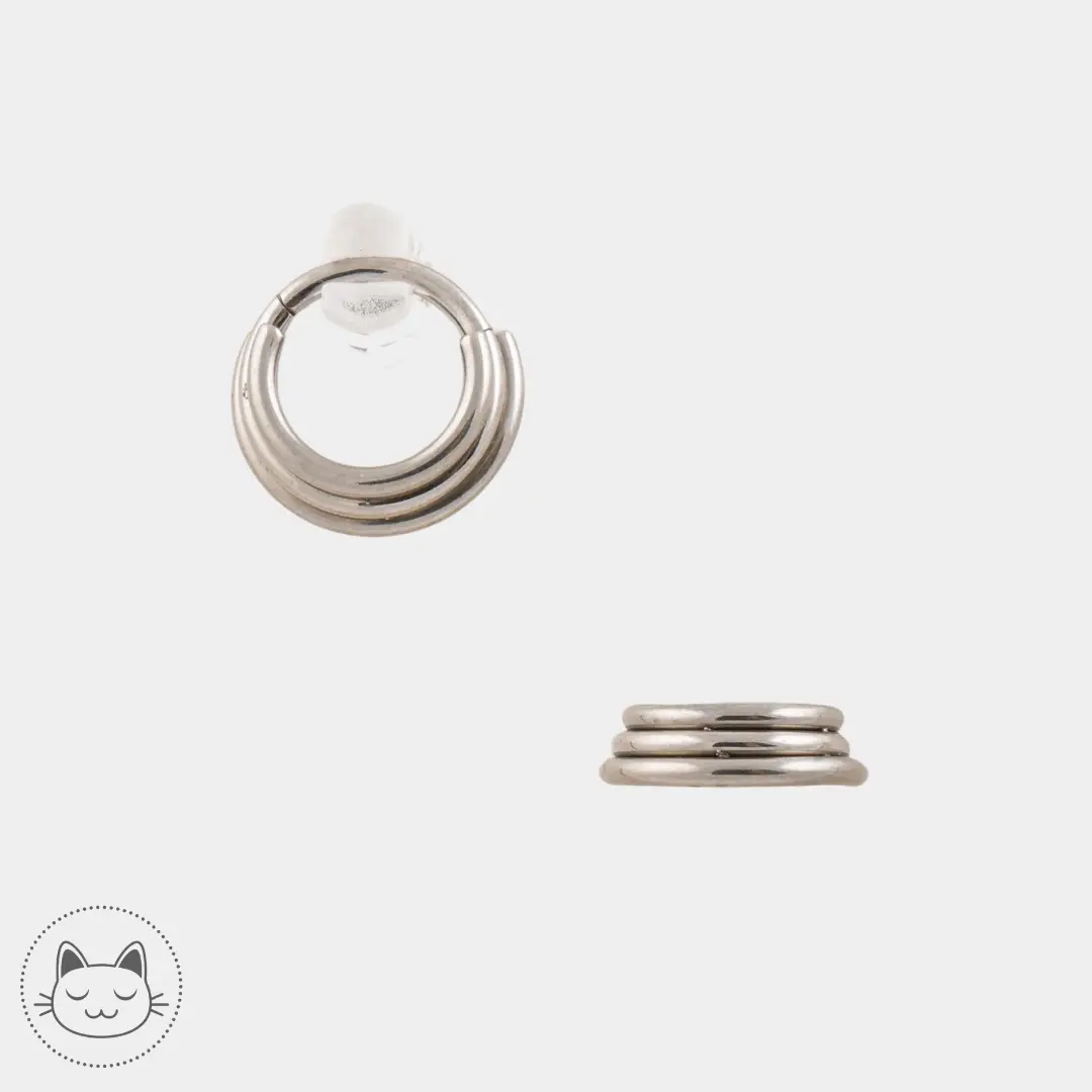 Anneau Titane - Triple - Kawaii Place piercing