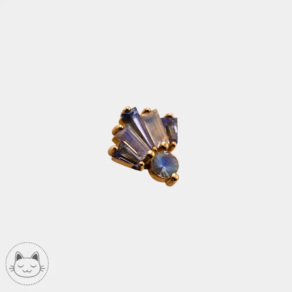 BVLA - Love Drunk - Tanzanite et Pierre de lune arc en ciel - Kawaii Place piercing