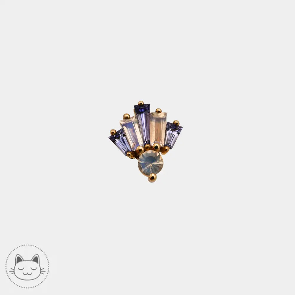 BVLA - Love Drunk - Tanzanite et Pierre de lune arc en ciel - Kawaii Place piercing