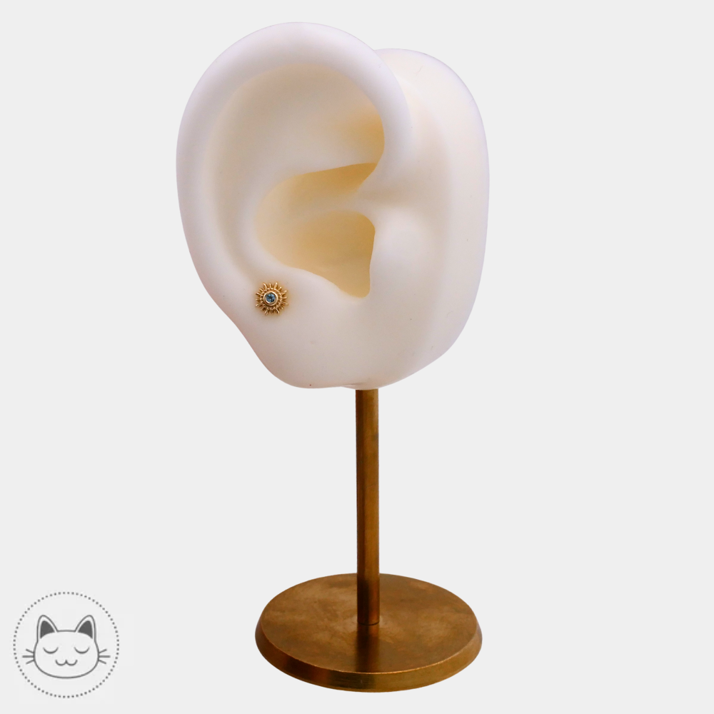 Détail du BVLA Mini Compas pierre aigue-marine