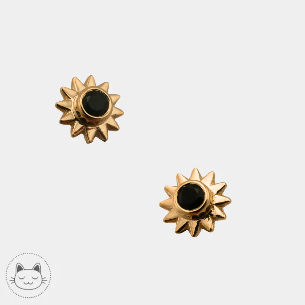 Vue du BVLA Sun or jaune serti d’onyx facetté