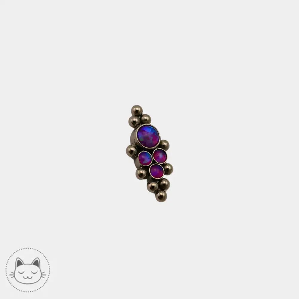 LeRoi opale violette synthétique bijou piercing