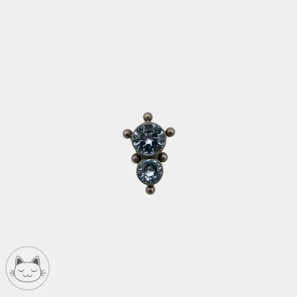 LeRoi titane ASTM F136 zircon bleu piercing