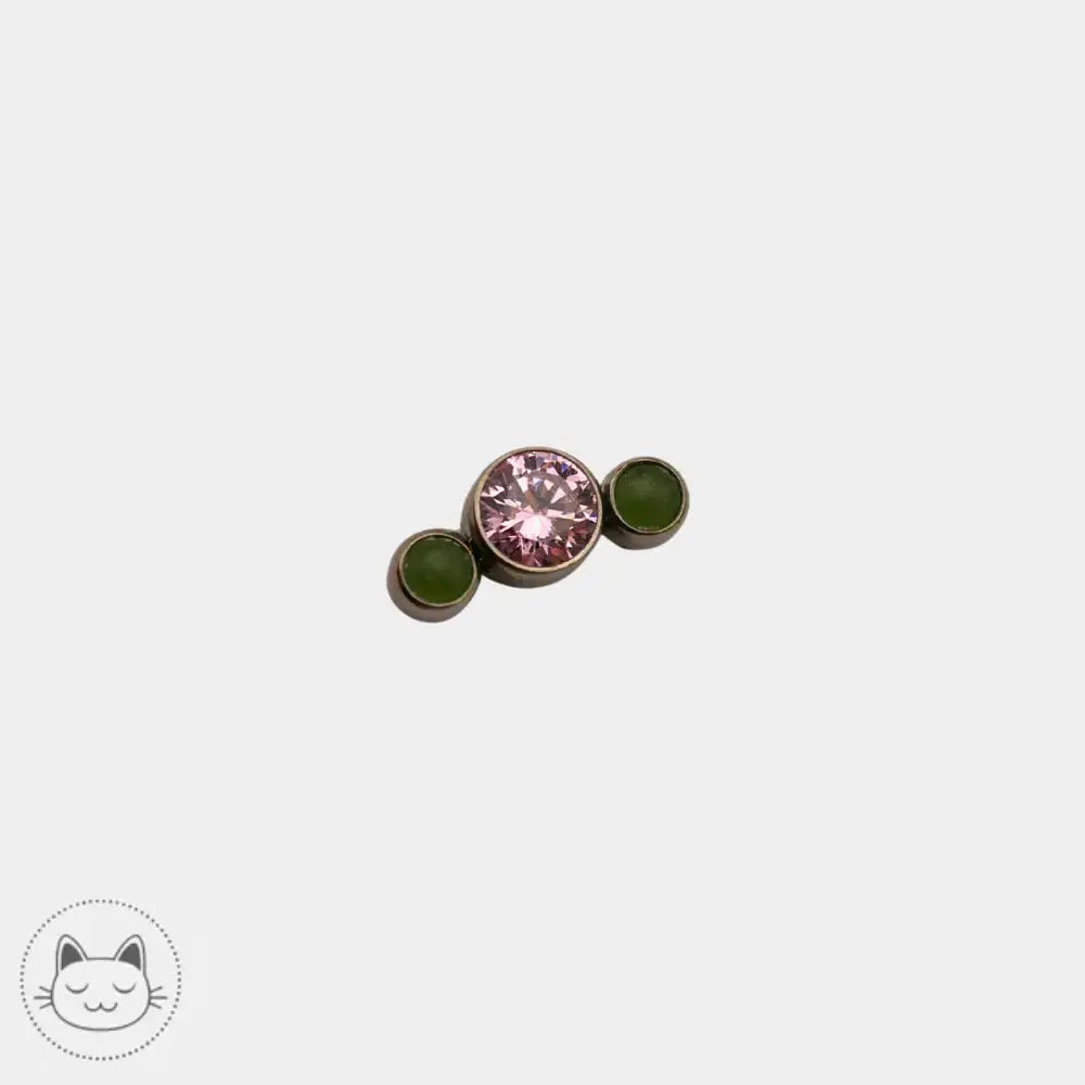Stud de piercing titane zirconium LeRoi