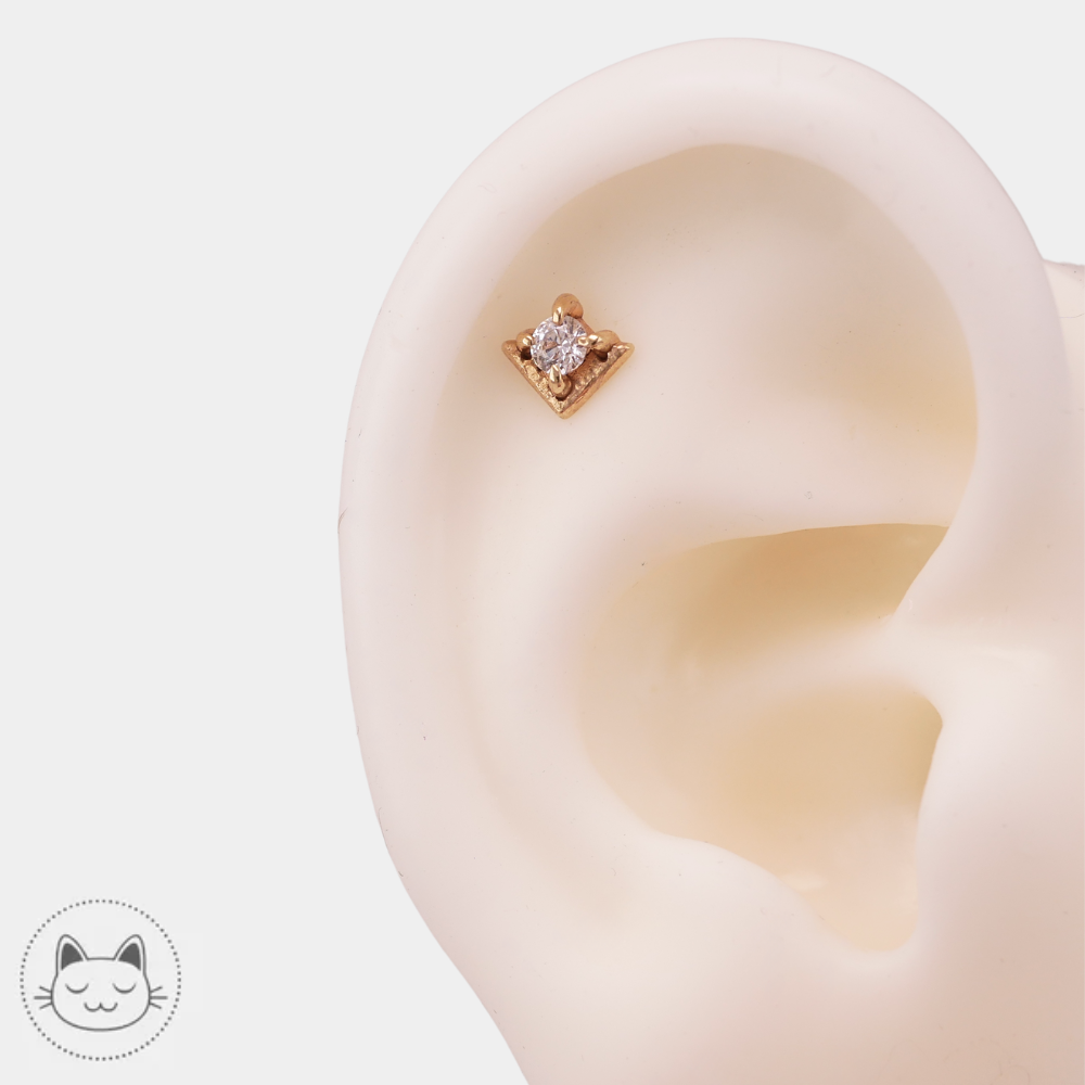 Sacred Symbols D59 avec zircon blanc pour conch et lobe