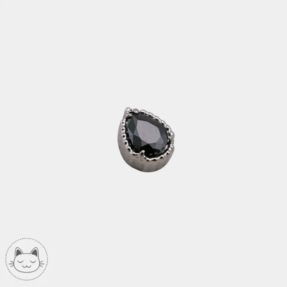 Bijou de piercing Invictus Dark Milgrain Pear doré ou argenté