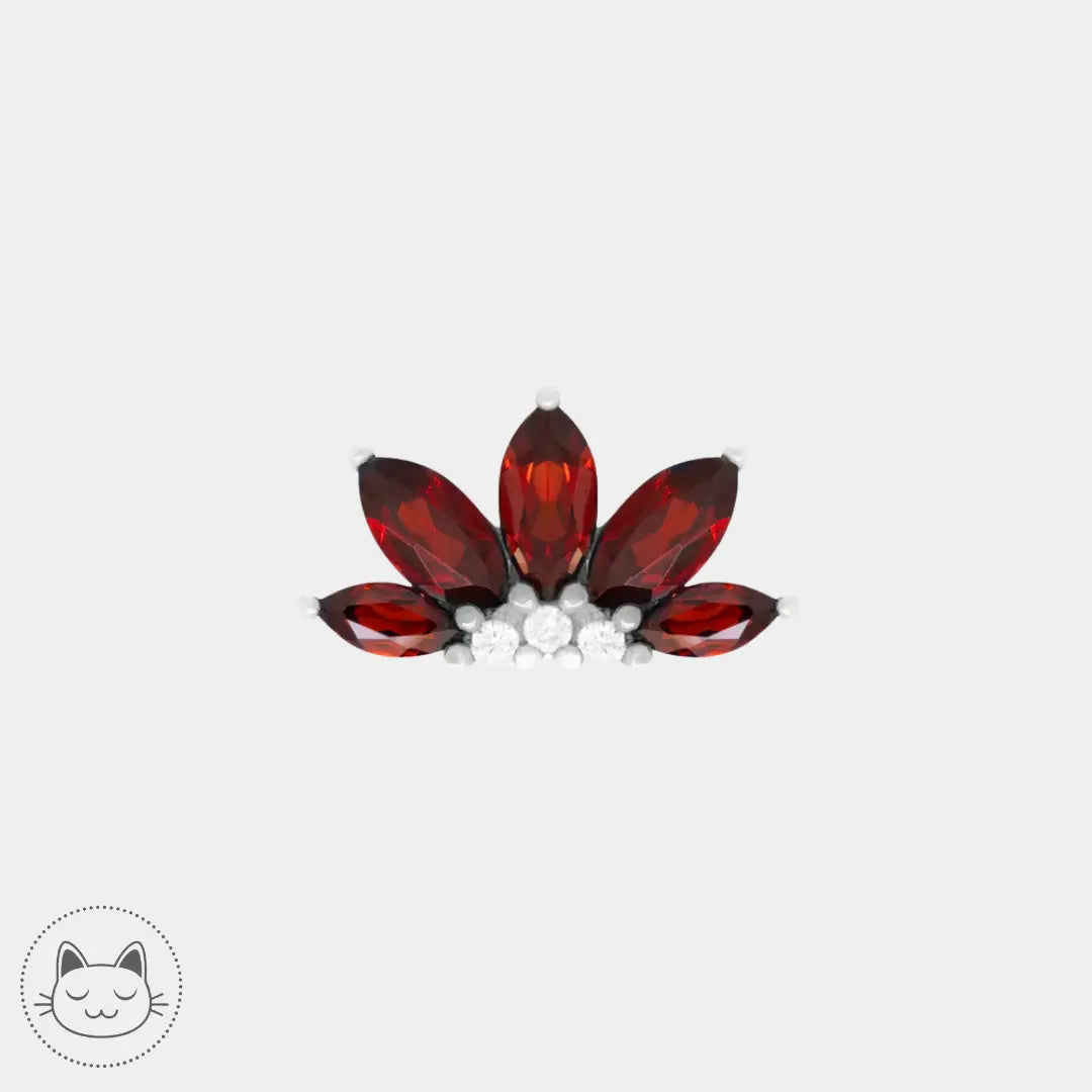 Buddha Jewelry - Valentina - Grenat. Kawaii Place piercing