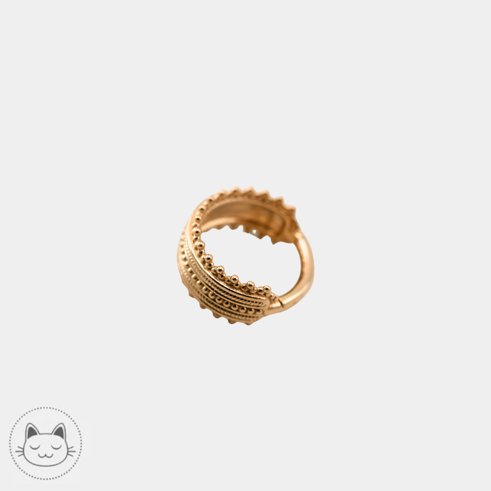 Piercing hélix clicker or 14k Naga Balmoran