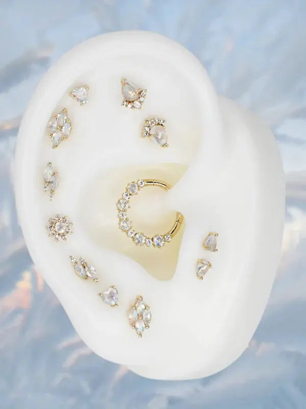 Buddha Jewelry - Heart - Pierre de lune Kawaii Place piercing