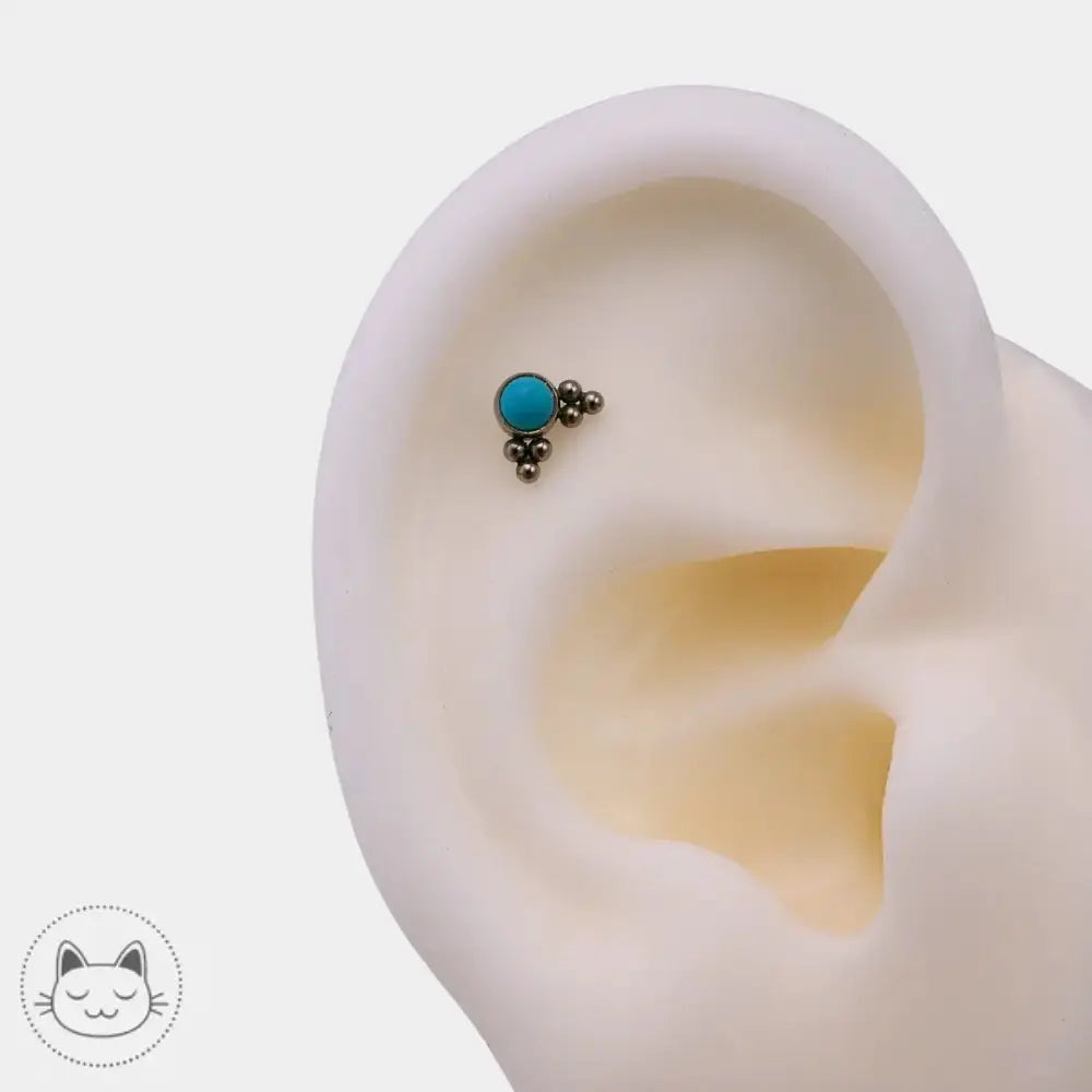 Bijou LeRoi compatible IS en turquoise synthétique