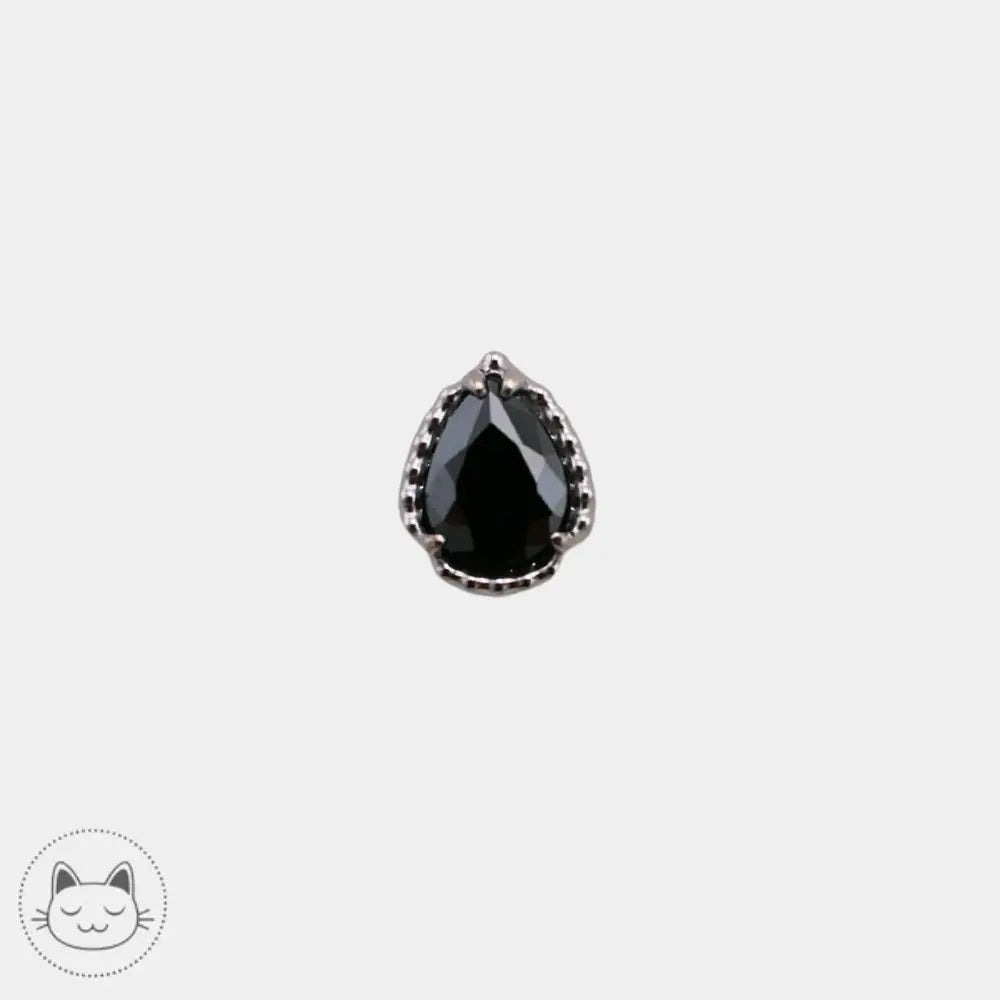Piercing titane Dark Milgrain Pear compatible NeoMetal
