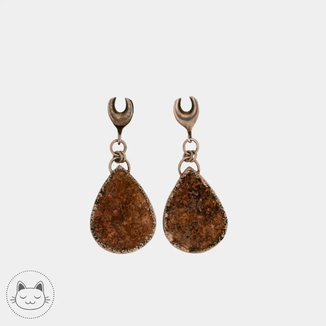 Paire de poids en laiton Kawaii Place piercing