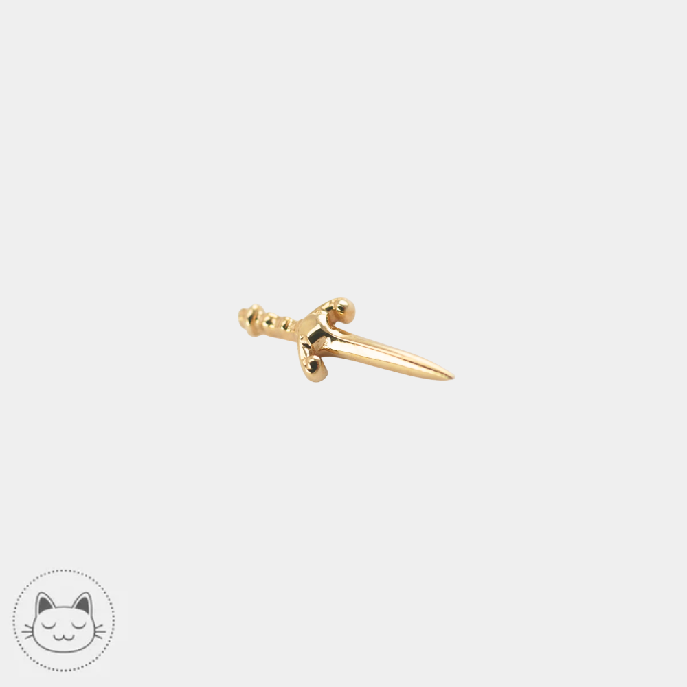 Blade Buddha Jewelry en or jaune pour piercing