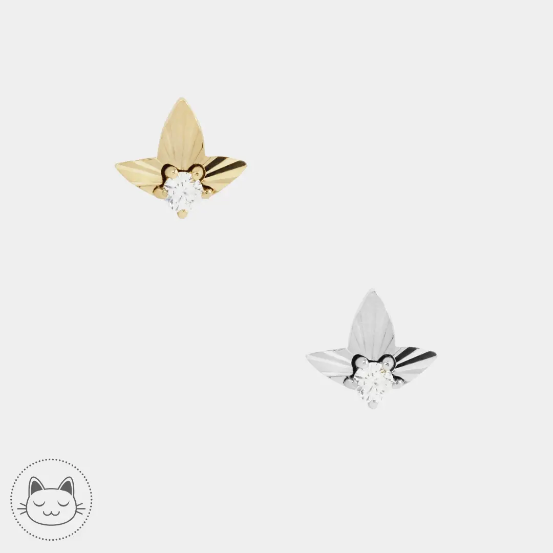 Buddha Jewelry - Gratitude - Zircon Blanc - Kawaii Place piercing